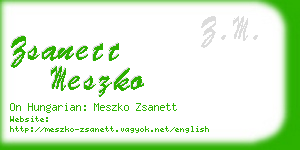zsanett meszko business card